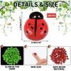 Luminous Ladybugs State, BENOSPACE 100Pcs Mini Resin Glow in The