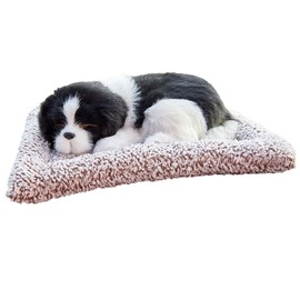 Actived Carbon Dog Plush Toy Odor Removal Air Purification Sleeping Pet Figurine for Car Home Office