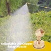 Aimela Brass Atomizing Nozzle,14x1.5mm Universal Interface, Adjustable Mist and Stream