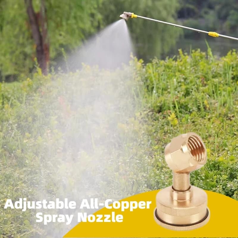 Aimela Brass Atomizing Nozzle,14x1.5mm Universal Interface, Adjustable Mist and Stream