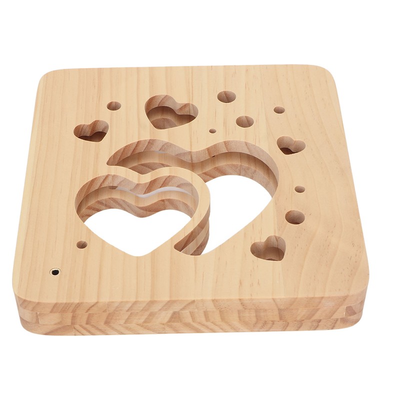Wooden 3D LED Light Valentine's Day Hollow Hearts Shape Style