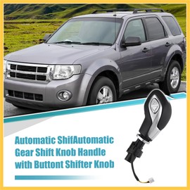 REPAIROCK Automatic Gear Shift Knob Handle with Button for Ford Escape 2013-2016 No.DG9Z7213EA Auto Replacement Parts