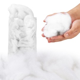 Xaosin Christmas Artificial Snow Decoration 200 g Cotton Fluffy Snow Decoration Snow for Crafts Artificial Snow Fibre Indoor Snow Blanket for Christmas Tree Winter Home Decor Christmas Decoration