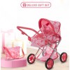 Dolls To Play 25" Baby Doll Stroller Pram w/ Carrier,