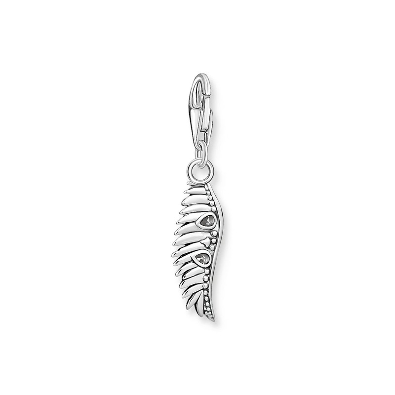 Thomas Sabo Phoenix Feather with Blue Stones 925 Sterling Silver