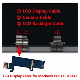 LCD Display eDP Lvds Flex Cable 821-03604-A Replacement for MacBook Pro 14" Retina A2442 (Late 2021) LCD Display Cable