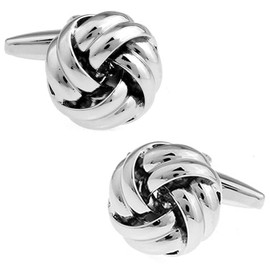カフス専門店 CUFF シルバー ノット カフス カフスボタン n00232
