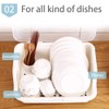 Tomorotec Medium Size Dish Drying Rack and Drain Board with