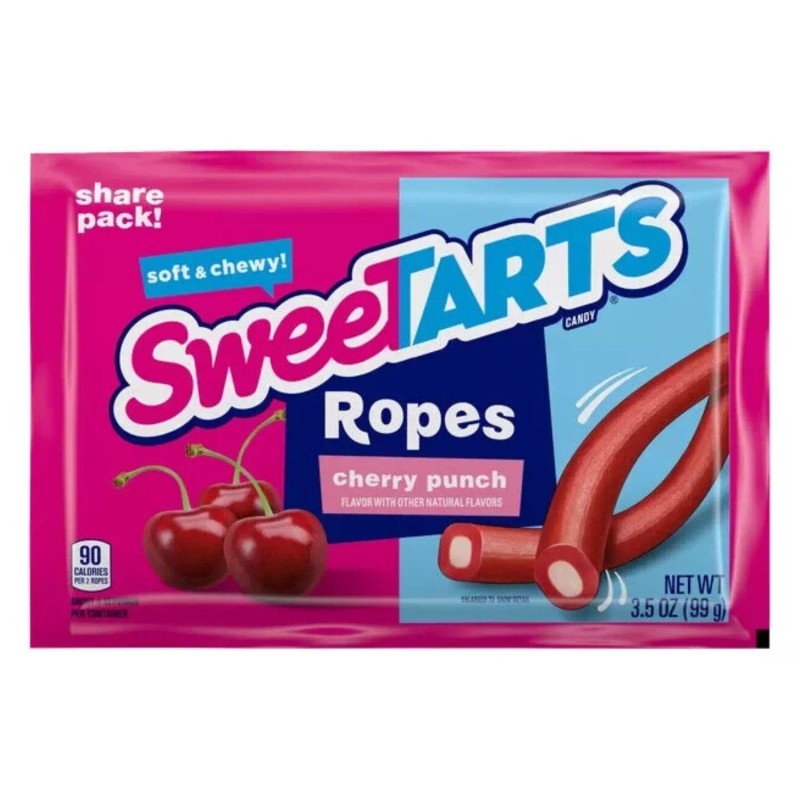 King Sweetarts Ropes Cherry Punch King Size Assorted Flavor Candy