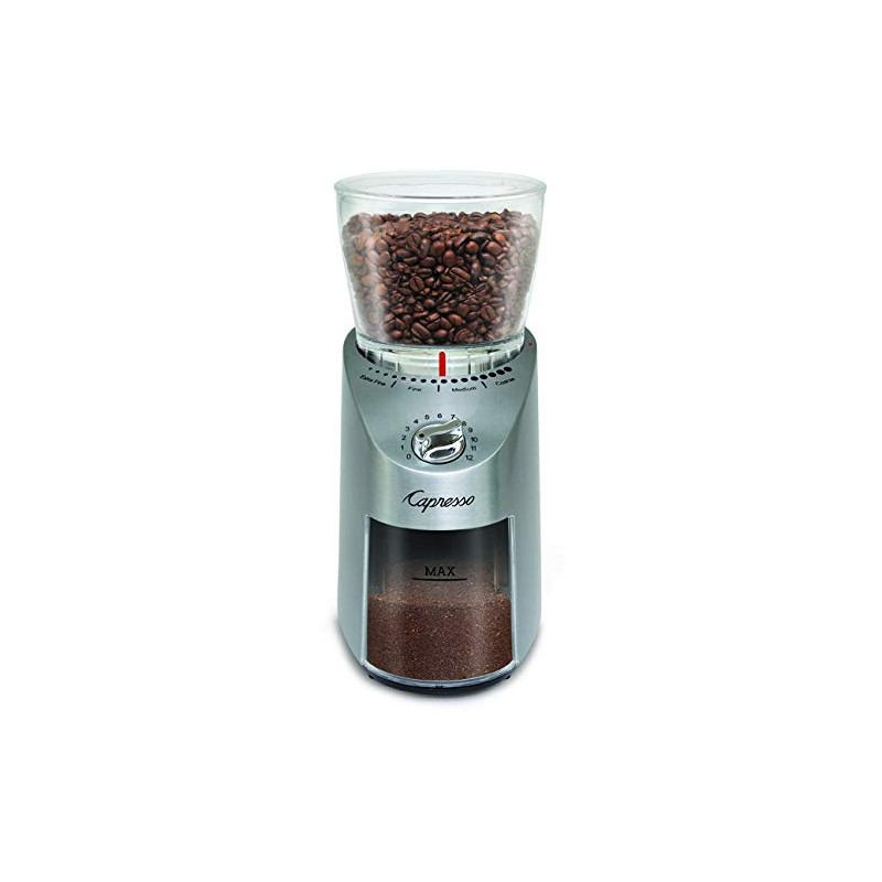 Capresso Infinity Plus Stainless Steel Conical Burr Grinder