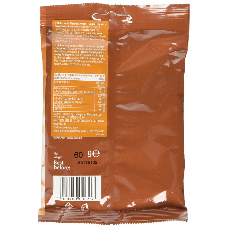 Simpkins Vivil Sugar Free Caramel and Cream CremeLife Flavour Sweet