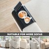 LOVYANXUE Bamboo Sofa Arm Tray Armrest Table with 360° Rotating