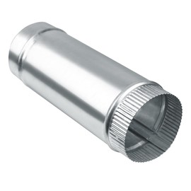 Evecad 4 Inch Round Dryer Duct, Straight Rigid Galvanized Steel Extendable Duct, Extension Connector for Ventilation Equipment