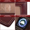 Mens Minimalist Money Clip Bifold ID Wallet Credit Card Holder