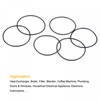 sourcing map 30-in-1 Nitrile Rubber O-Ring Set 50 mm 52
