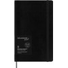 Moleskine Smart Notebook, Large, Ruled, Black, Soft Cover (5 x