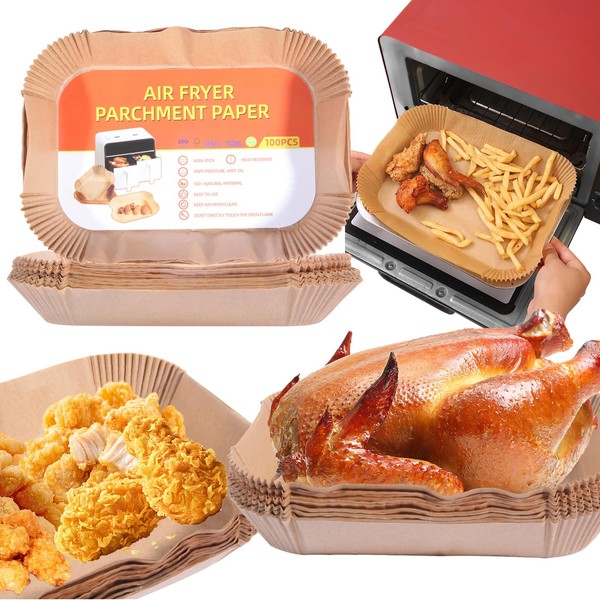 WLIAGYE Pack of 100 Baking Paper for Hot Air Fryer