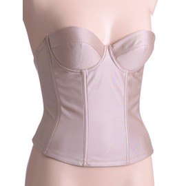 Aurora Long Bustier, Made in Japan, 2 Piece Set with Chest Pads, Mocha Beige, Bridal Inner, Bridal, Wedding Dress, beige