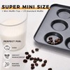 HONGBAKE Mini Muffin Top Pan for Baking, Premium 12 Cavity