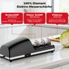 Professional Electric Knife Sharpener, 3-Stage Diamond Abrasive Sharpening System, Replaceable