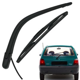 Ruolin Car Rear Wiper Black Replacement Rear Wiper Arm + Windscreen Wiper Set Replacement for Twingo 1993-2007
