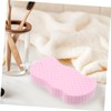 Baluue 4Pcs Supple Bathing Sponges Double Sided Body Scrubbers for