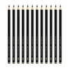 FABER-CASTELL Pitt Graphite 205237 Pencils Set Matte 12 Drawing Pencils