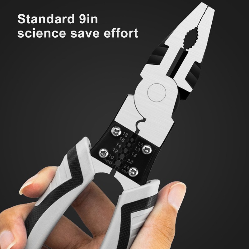 Wire Cutter Needle Nose Pliers Set 9in Multifunctional Labor Saving