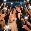 Sparklers Wedding Labels Brown - Stylish Wedding Favours for Glow