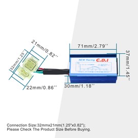 GOOFIT 4+2 6 Pin AC Ignition Racing CDI Module Replacement for GY6 50cc 150cc 250cc ATV Scooter