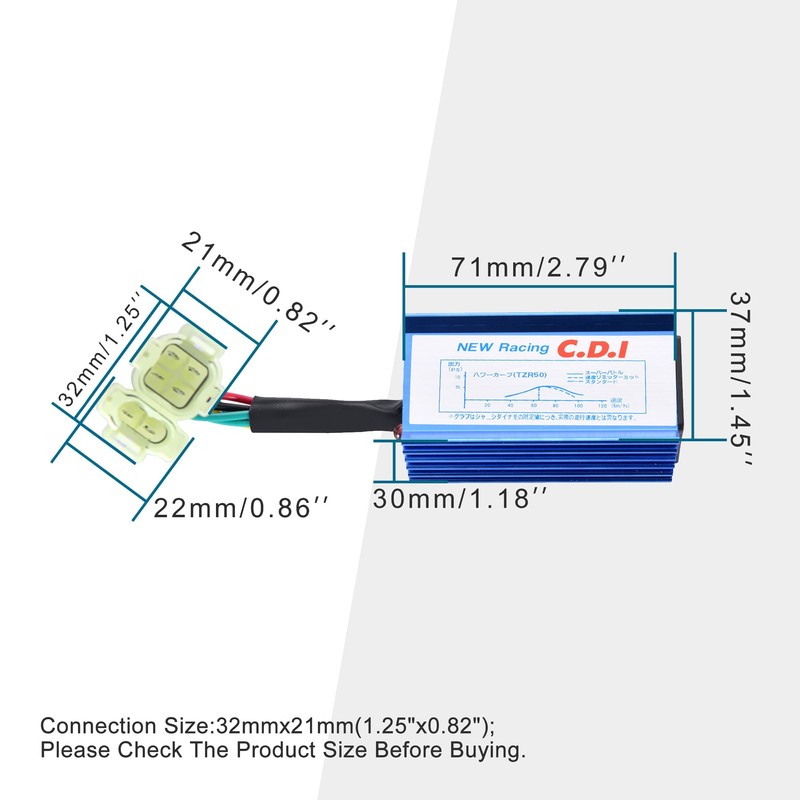 GOOFIT 4+2 6 Pin AC Ignition Racing CDI Module Replacement