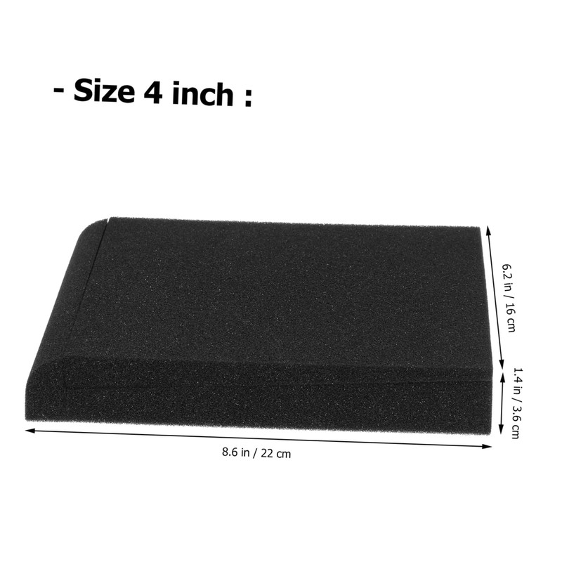 BESPORTBLE 2Pcs Small High Density Speaker Isolation Pads for Enhanced