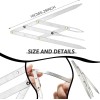 Kit De Regla Microblading Diseño Compas Cejas Perfectas 6pcs