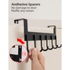 UDENIS Over Door Hanger, Aluminum Over The Door Towel Rack