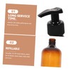 LABRIMP 2pcs Brown Lotion Pump Bottles for Liquid Soap Shampoo