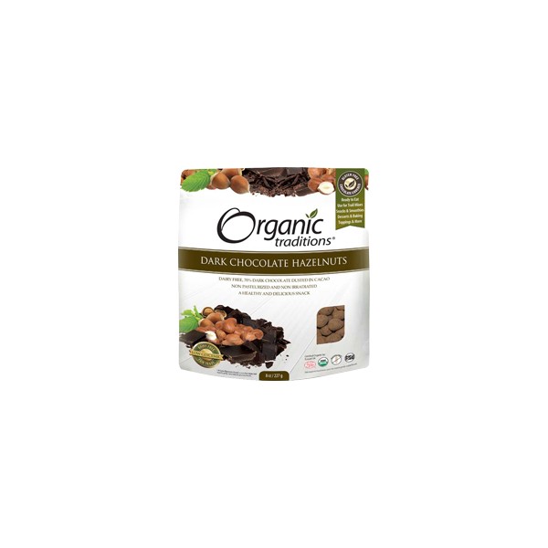 Organic Traditions Dark Chocolate Hazelnuts (Organic) - 227g