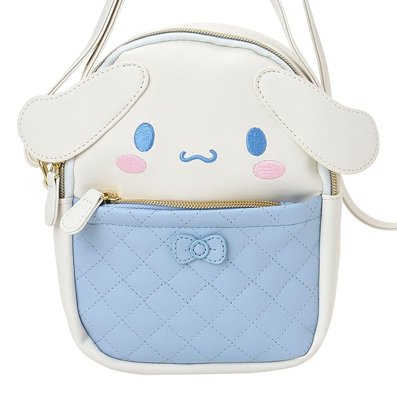 Sanrio 159832 Face Shaped Shoulder Bag, Cinnamoroll, PU Leather, For