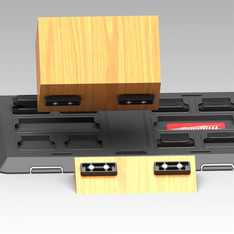 NyVoozy(20pcs-Red Feet Mounting System,Mounting Feet for Milwaukee Packout, Mounting Feet