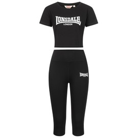 Lonsdale Women's Ixworth Clothing Set, Black, M EU