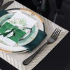 Black Dinner Forks Set of 12, LIANYU Stainless Steel Silverware