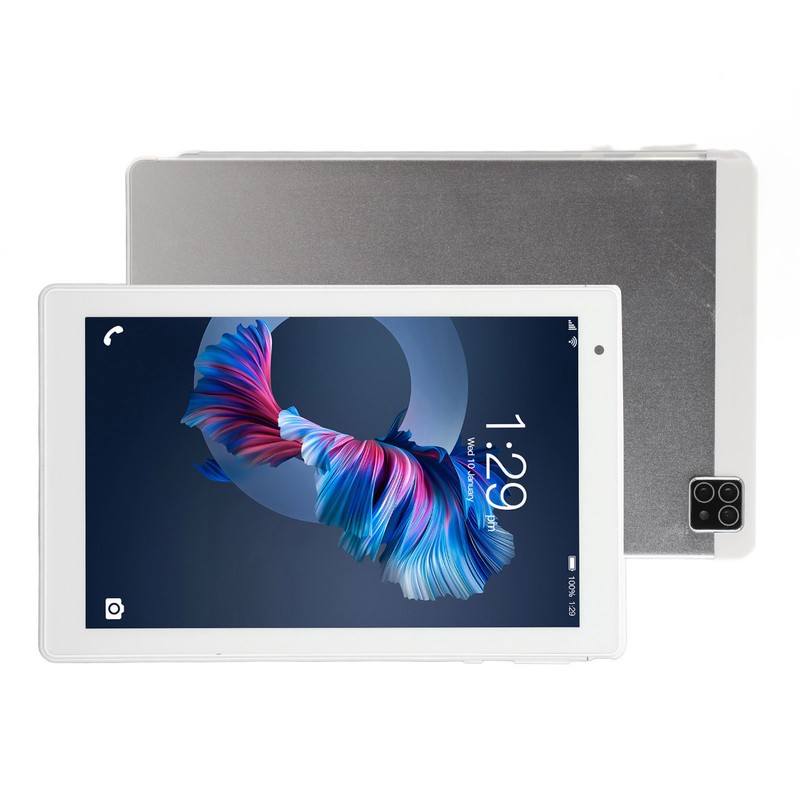 8in Tablet Silver Expandable 128GB Support Calls 4GB 64GB RAM