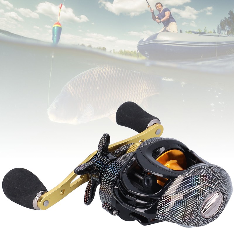 PRO BEROS Baitcasting Reel 18+1BB 7.2:1 Gear Ratio Magnetic Brake