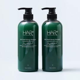 Hair Plus Ofresh Deep Herbal Hair Loss Relief Strong Oily Scalp Dandruff Shampoo 700mlX2 / 헤어플러스 오프레시 딥 허벌 탈모완화 스트롱 지성두피 비듬샴푸 700mlX2개