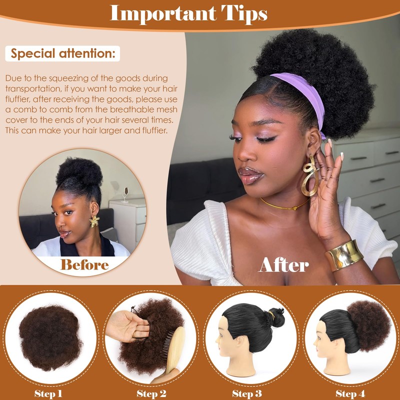 Fullart Ponytail Extension for Black Women #18 Ash Blonde Soft