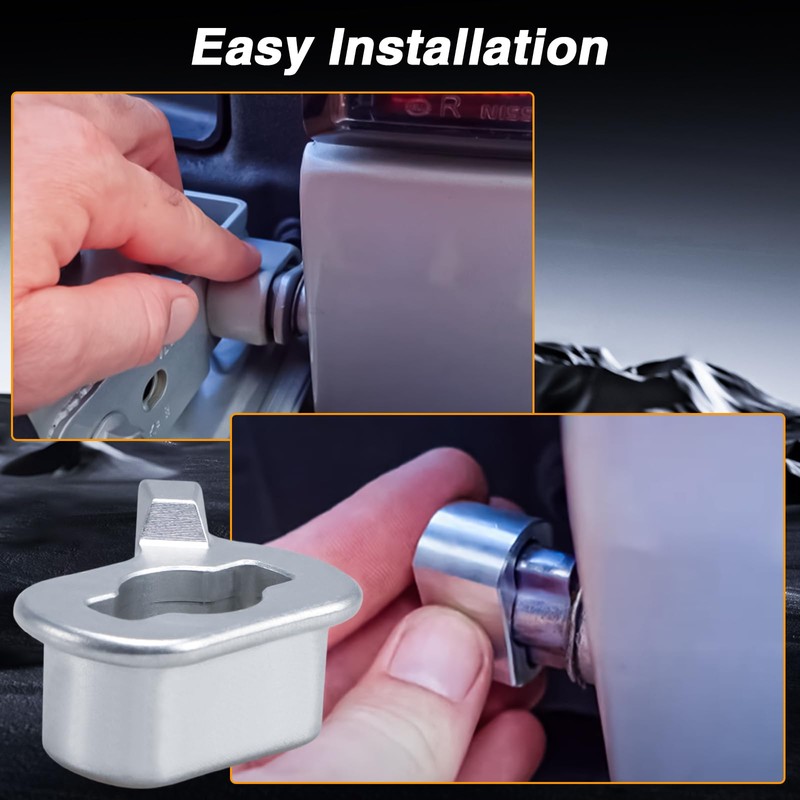 FUSCH Upgraded 6061 Aluminum Tailgate Hinge Bushing for Rear Right