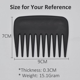 Professional Streaker Comb, Anti Static Wide Tooth Comb Styling Comb Detangling Comb No Handle Afro Comb for Men Women Salon Barber