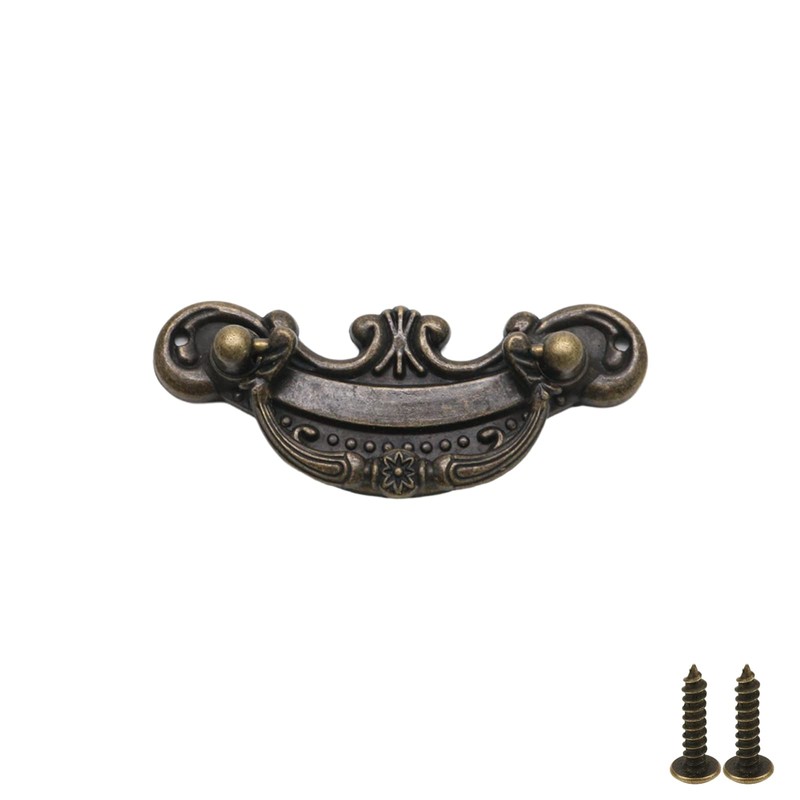 Pastlla 16Pcs 2" Hole Center Antique Bronze Finish Pulls Drop