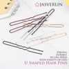 JASVERLIN JASVERLIN U Shaped Hair Bobby Pins Blonde for Buns
