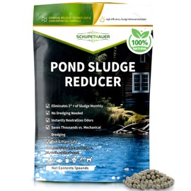 Muck Reducer - 1LB Natural Sludge Solution Pellets for Ponds & Lakes, Away Muck & Odor Control, Safe for Aquatic Life, Wildlife & Recreation, Treats Up to 7,000 Sq Ft