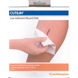 Cutilin Buy Cutilin 76300 Low Adherent Wound Pads 10X10cm 5 Pack Online